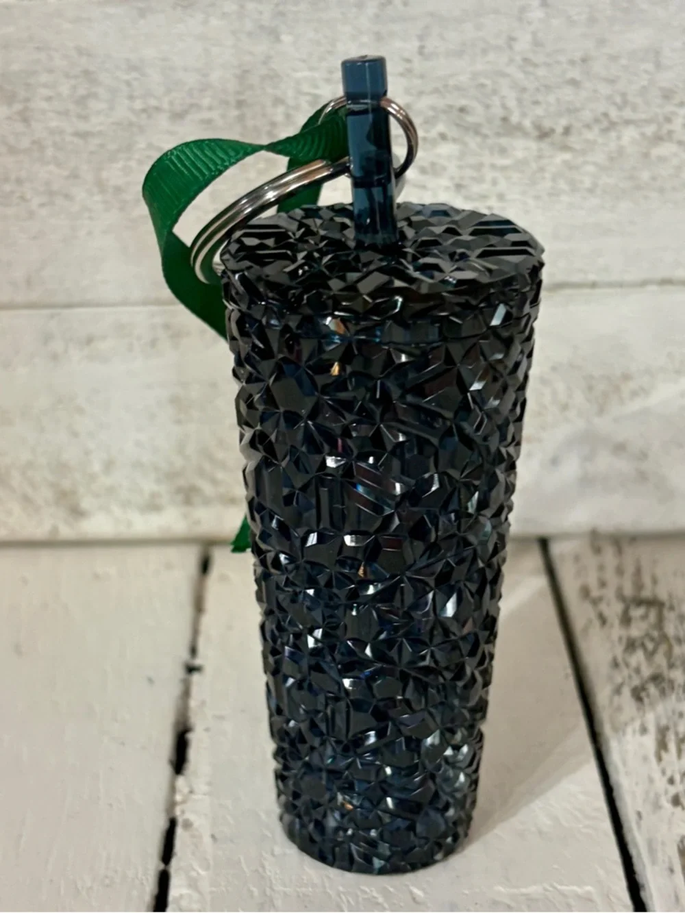 NWT Starbucks 2024 Navy Gemstone Tumbler Key Chain Ornament